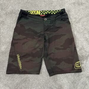 Troy Lee Designs Skyline Biking Shorts Mens Large Camo Bicycle BMX Cycling